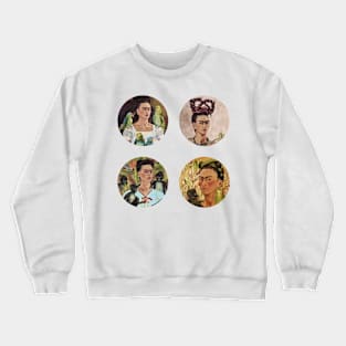 Self Portraits of Frida Kahlo Set Crewneck Sweatshirt